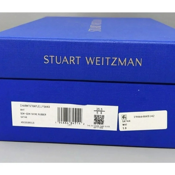 NIB STUART WEITZMAN Women's Charm Strap Slingback Jelly Sandals Size 5 MSRP $195 - Picture 8 of 8